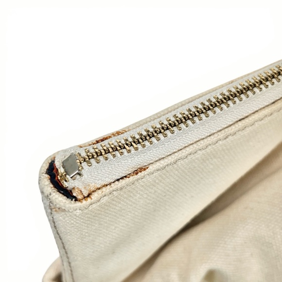 Kate Spade Play The Field Call To Action Large Zipper Canvas Tote Bag Graphic - Picture 9 of 13